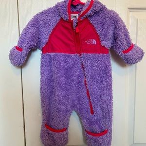 Baby North face snowsuit bunting 0-3 months